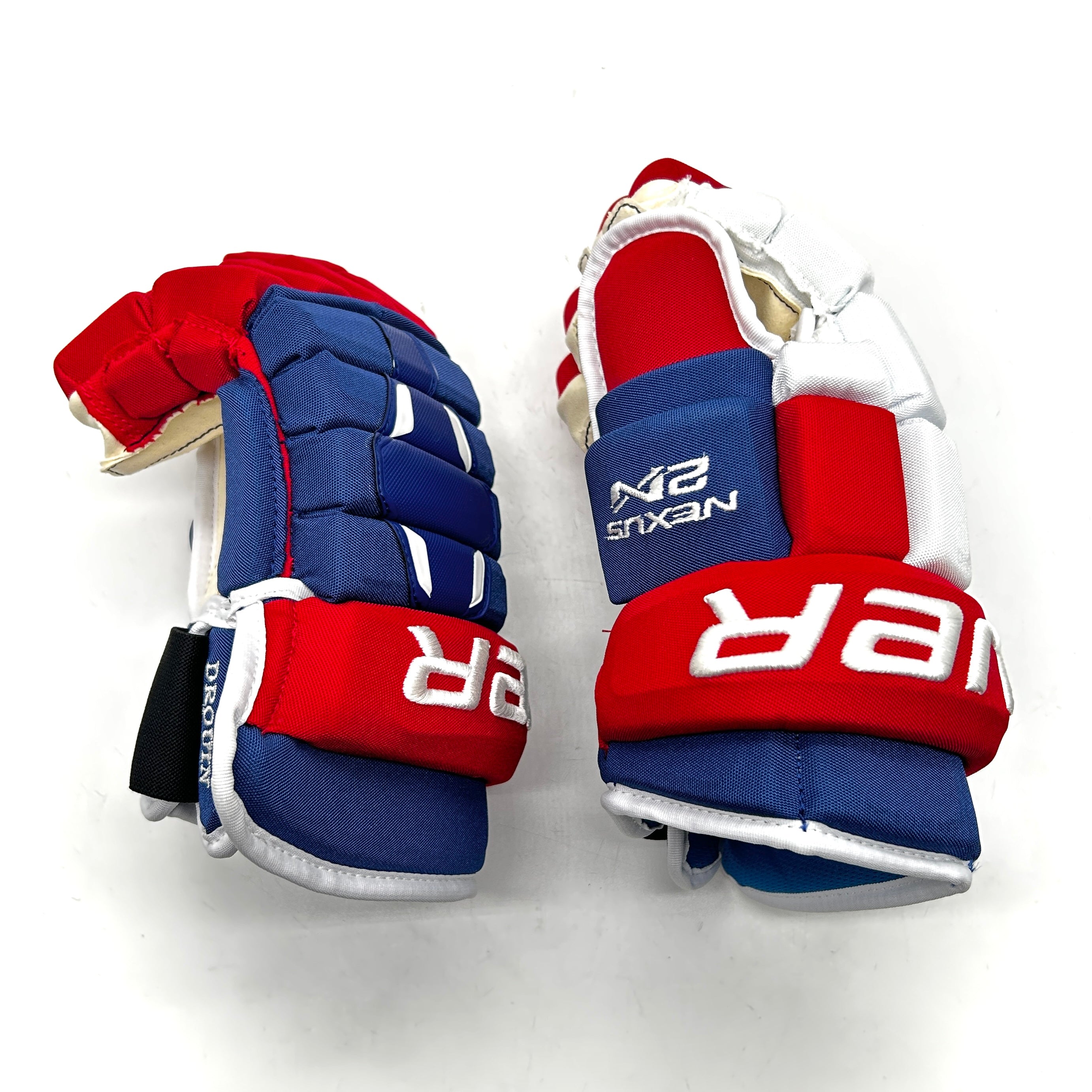 Bauer Nexus 2N - NHL Pro Stock Gloves - Jonathan Drouin (Blue/Red/White)